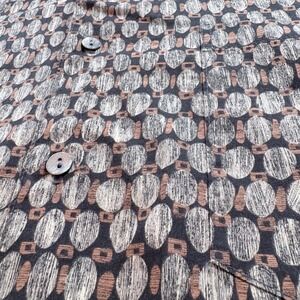Tori Richard‎ Mens Large Cotton Lawn Short Sleeve Button Up Shirt Geometric USA